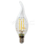 V-TAC LED žarulja - 4W Filament-svijeća-plamen E14 3000K 214302