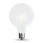 V-TAC LED žarulja - 7W filament-zamrznuti izgled E27 G125 6400K 7190