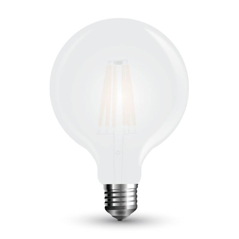 V-TAC LED žarulja - 7W filament-zamrznuti izgled E27 G125 6400K 7190 V-TAC LED žarulja - 7W filament-zamrznuti izgled E27 G125 6400K 7190 - Slika 1