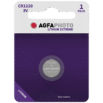 AgfaPhoto Baterija litijska CR1220, 3V dugmasta, blister pak. 1 kom. - APCR1220 B1