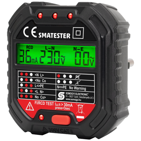 SMA Tester utičnica, LED indikator, Voltmetar - SMATESTER