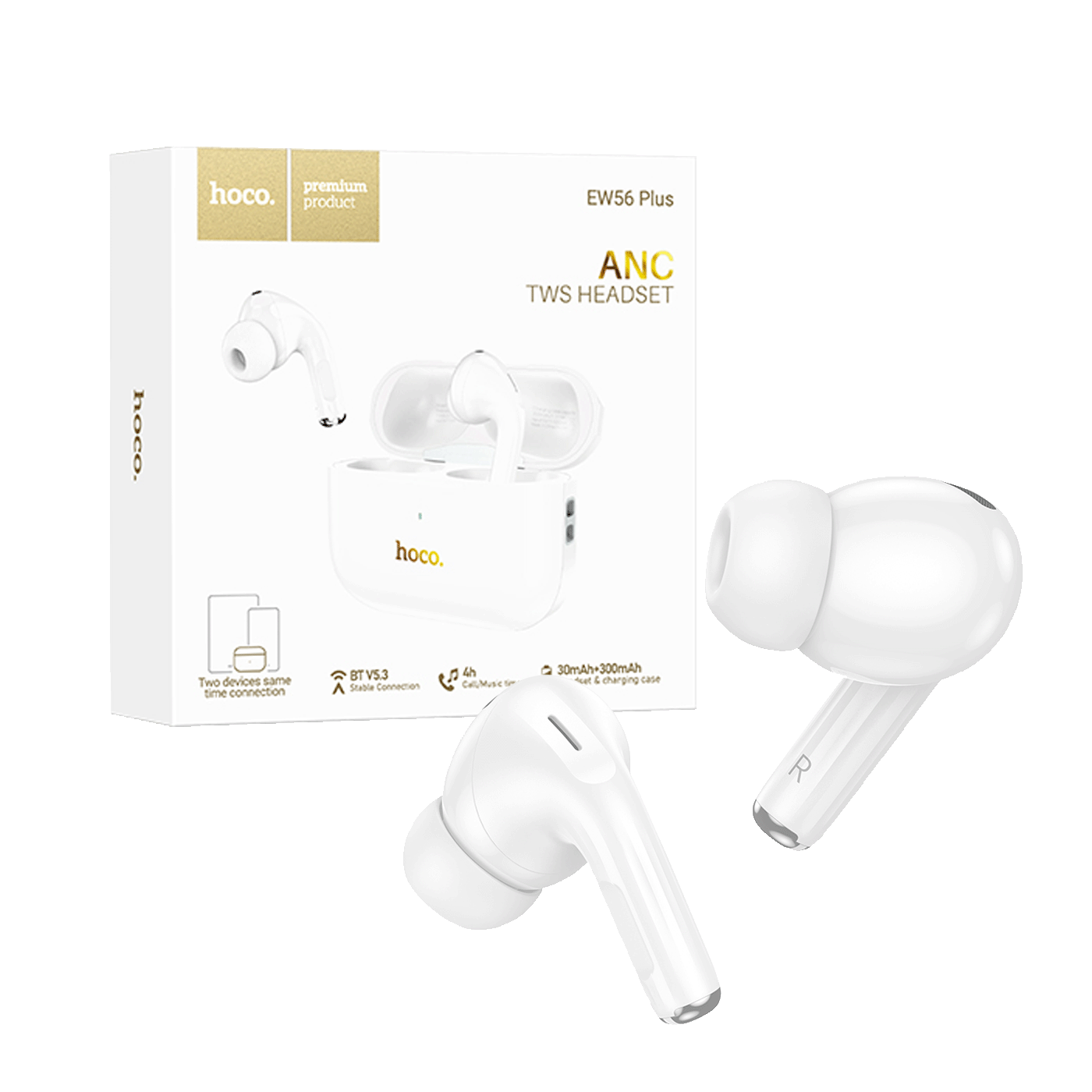 hoco. Slušalice bežične sa kutijicom za punjenje, Bluetooth - EW56 Plus Generoso hoco. Slušalice bežične sa kutijicom za punjenje, Bluetooth - EW56 Plus Generoso - Slika 1