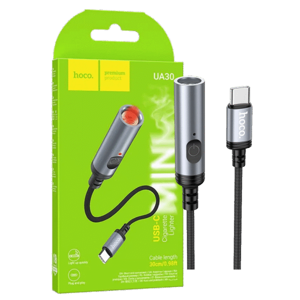 hoco. Upaljač sa USB type C kabelom - UA30 type C