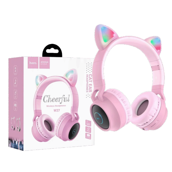 hoco. Slušalice bežične, Bluetooth - W27 Cat Ear Pink