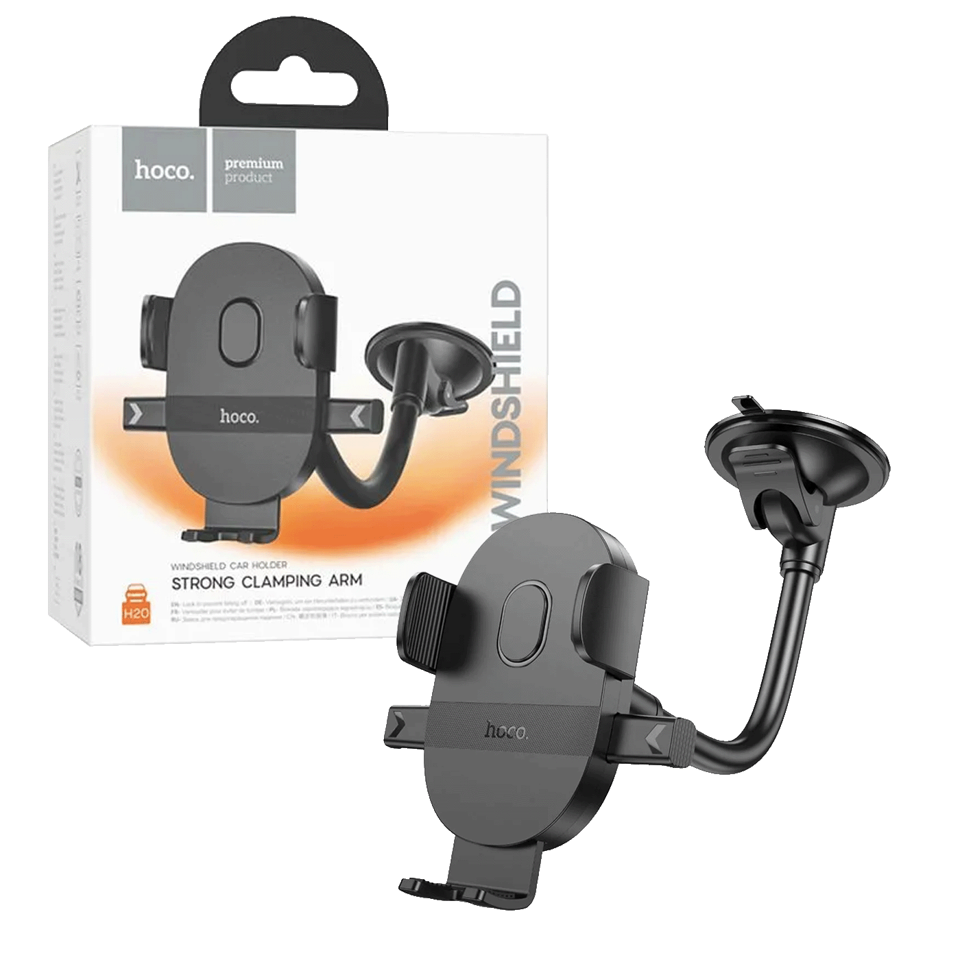 hoco. Auto držač za mobilne uređaje od 4.7 do 7" - H20 Mighty hoco. Auto držač za mobilne uređaje od 4.7 do 7" - H20 Mighty - Slika 1