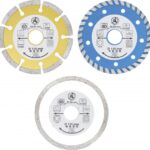 BGS set od tri dijamantne ploče promjera 115 mm s prihvatom 22,2 mm Kraf 50840
