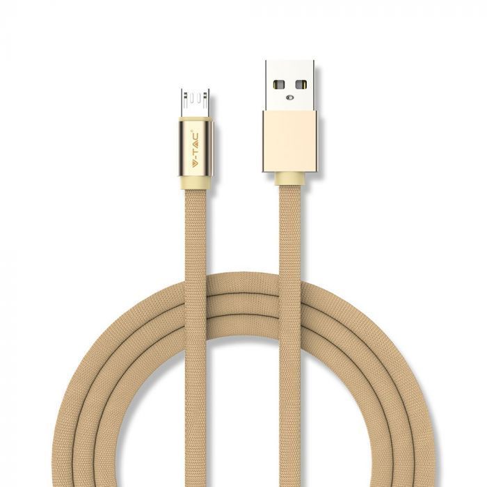V-TAC Mikro USB kabel duljine 1M Ruby serija zlatni 8495 V-TAC Mikro USB kabel duljine 1M Ruby serija zlatni 8495 - Slika 1