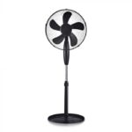 V-TAC Podni ventilator s postoljem 55W 3 brzine vrtnje crni 7923