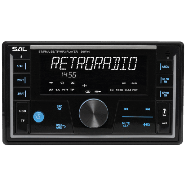 SAL Auto radio, 4 x 50W, FM RDS, BT, USB, microSD - VB5500