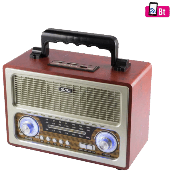 SAL Retro radio + BT bežični zvučnik, 4in1, FM, MP3, AUX - RRT3