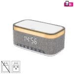 home Sat sa alarmom, FM, 2x5W Bluetooth, Qi punjenje, LED zaslon - LTCR06