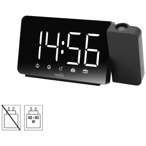 home Sat sa alarmom i projektorom, LED zaslon, FM radio - LTCRP03