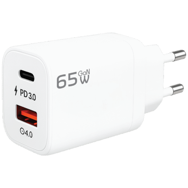 REDLINE Punjač kućni, 1 x USB-A, 1 x USB-C, 65W, GaN - GL-65W-AC