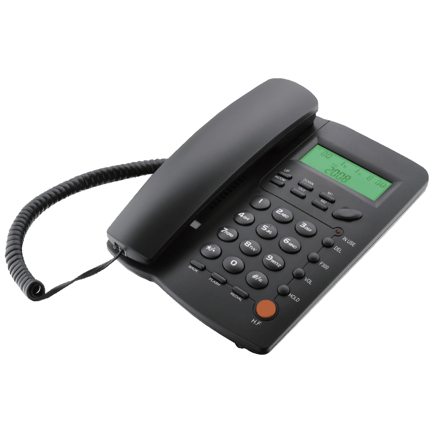 MeanIT Telefon stolni, LCD zaslon, ID broja, handsfree, crna - ST-300 Black MeanIT Telefon stolni, LCD zaslon, ID broja, handsfree, crna - ST-300 Black - Slika 1
