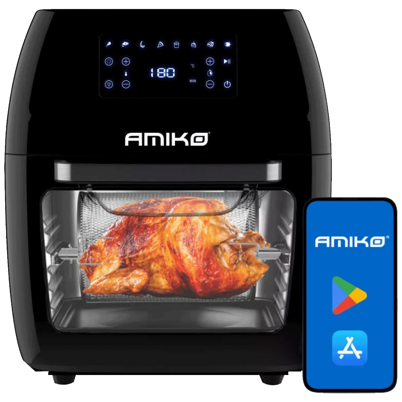 Amiko Friteza na vrući zrak sa grilom, 1700W, 12 lit., WiFi - A80 WiFi Amiko Friteza na vrući zrak sa grilom, 1700W, 12 lit., WiFi - A80 WiFi - Slika 1