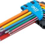 BGS set imbus ključeva u boji 9-dijelni 1,5-10 mm u sklopivom plastičnom nosaču