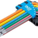 BGS set torx kutnih ključeva T10-T50 9-dijelni u boji u plastičnom nosaču