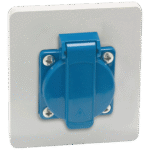 Famatel Utičnica zidna, schuko, 16A, 250V, 1x2P+TTL, IP54 - 3915