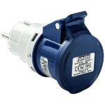 Famatel Industrijski adapter za utikač 2P+T/schuko utičnica 16A,IP20 - 13912