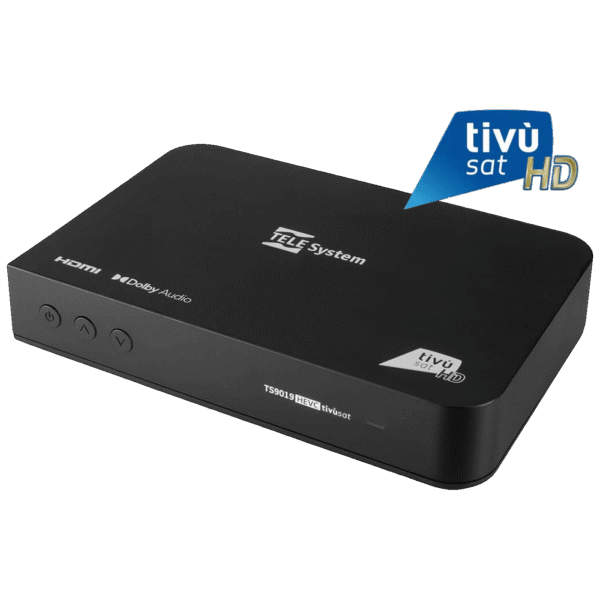 TELE System Prijemnik satelitski, DVB-S/S2 sa tivùsat smart karticom - TS9019 HD + Tivusat karte