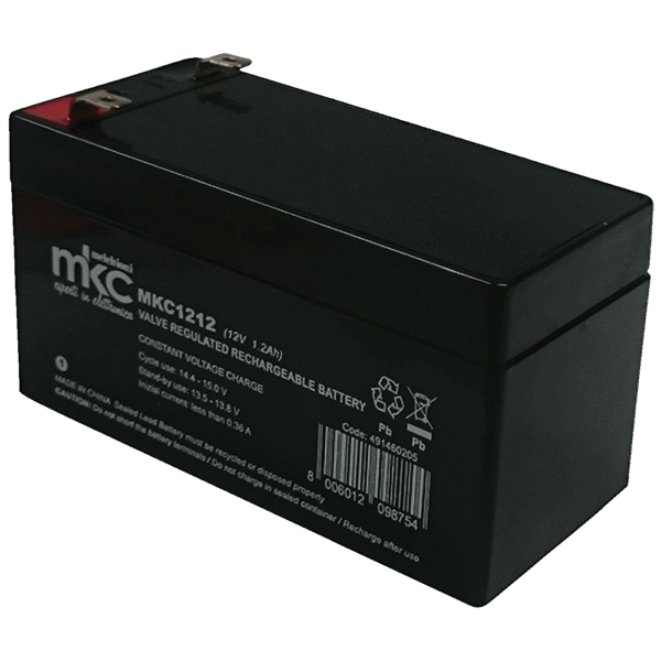 MKC Baterija akumulatorska, 12V / 1.2Ah - MKC1212