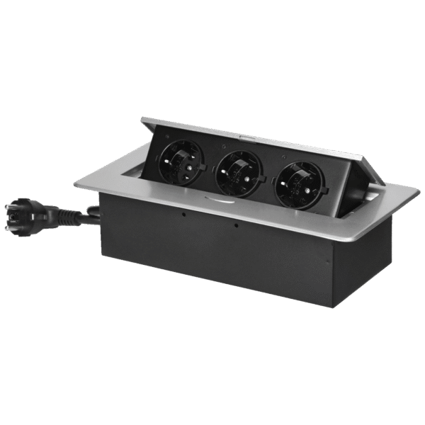 Orno Produžni kabel sa 3 x Schuko utičnice, ugradbena - OR-GM-9033(GS)/G