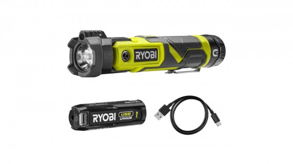 Ryobi aku LED svjetiljka RLP4-120G akumulatorska LED svjetiljka s okretom glave i magnetskom bazom