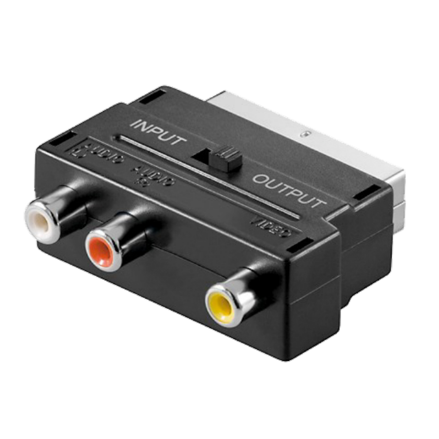 ZED electronic Scart prelaz na 3 x RCA (činč), sa prekidačem, bulk - BK-VP49 ZED electronic Scart prelaz na 3 x RCA (činč), sa prekidačem, bulk - BK-VP49 - Slika 1