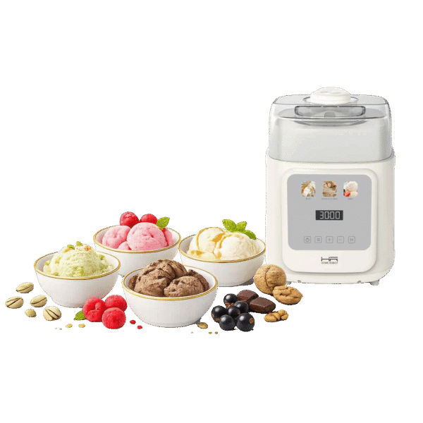 Home Robot Aparat za sladoled s kompresorom, kapacitet 1 lit., 90W - GELATO-500