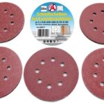 BGS set brusnog papira promjera 125 mm različite granulacije K40 do K180, pakiranje 25 komada