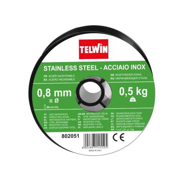 Telwin inox žica za zavarivanje promjera 0,8 mm na špuli mase 0,5 kg