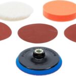 BGS set za brušenje i poliranje 125mm s podlogom M14 i brusnim te polirnim nastavcima