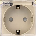 ELEKTRO SMART ELEKTRO SMART modul za jednostruku EU utičnicu s vodootpornim poklopcem, 16A, zlatni ES-86-M1FWP-GD