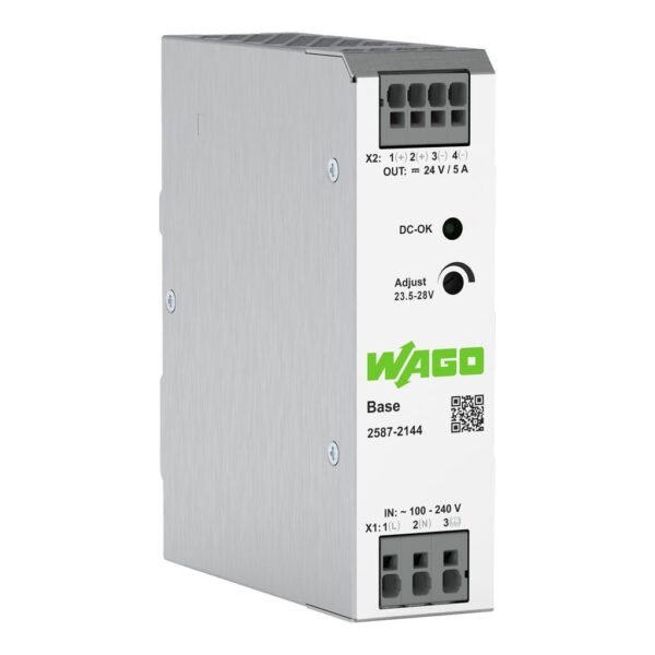 KSA ELEKTROPROFI WAGO napajanje za DIN šinu Base, 24V DC / 5A, 120W, DC-OK LED 2587-2144