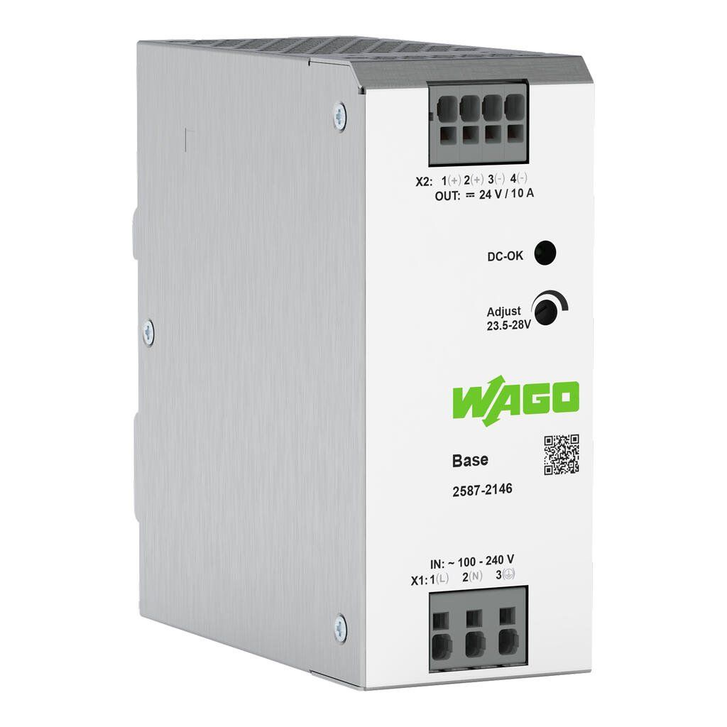 KSA ELEKTROPROFI WAGO napajanje za DIN šinu Base, 24V DC / 10A, 240W, DC-OK LED 2587-2146 KSA ELEKTROPROFI WAGO napajanje za DIN šinu Base, 24V DC / 10A, 240W, DC-OK LED 2587-2146 - Slika 1