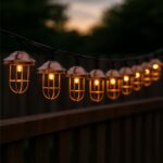 KSA ELEKTROPROFI Viseća LED solarna rasvjeta 2700K, 10 žarulja, 3.8m, IP44 TR-303D