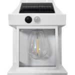KSA ELEKTROPROFI Dekorativna LED solarna zidna svjetiljka sa senzorom 600lm, IP44, bijela TR- 63
