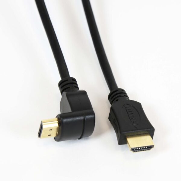 KSA ELEKTROPROFI HDMI kabel v1.4, zlatni, kutni, 5 m, blister OCHK54