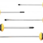 BGS set odvijača 5-dijelni s plosnatim i PH profilima veličina 4mm, 5.5mm, 6.5mm, PH1 i PH2