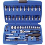 BGS set nasadnih ključeva i bitova 4-14 mm 1/4 inča 46 dijelova u koferu
