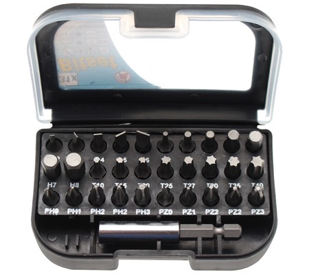 BGS set bitova 31 dijelni Kraftmann 20820 BGS Kraftmann set bitova 31 dijelni 20820 u plastičnoj kutiji
