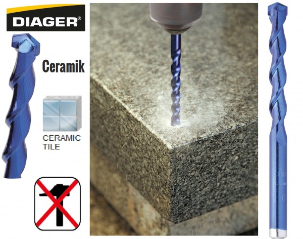 DIAGER svrdlo za keramičke pločice 5x85mm 245D05 DIAGER svrdlo za keramičke pločice dimenzija 5x85 mm s cilindričnim prihvatom