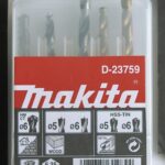 Makita set svrdala 1/4 5-dijelni za drvo metal i kamen D-23759