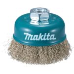 Makita lončasta žičana četka promjera 60 mm s mjedenom valovitom žicom i prihvatom M14