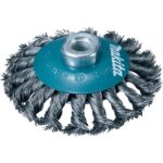 Makita žičana tanjur četka promjera 115 mm s upletenom žicom i prihvatom M14