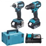 Makita set DLX2537TJ(DHP490+DTD153+DC18RC+BL1850x2+Makp)MP26