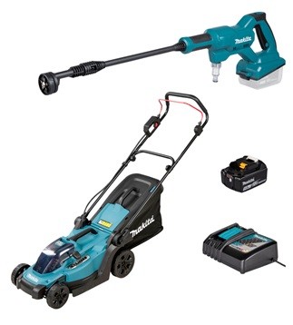 Makita akumulatorski set DLX2583T s kosilicom DLM330 i peračem DHW180