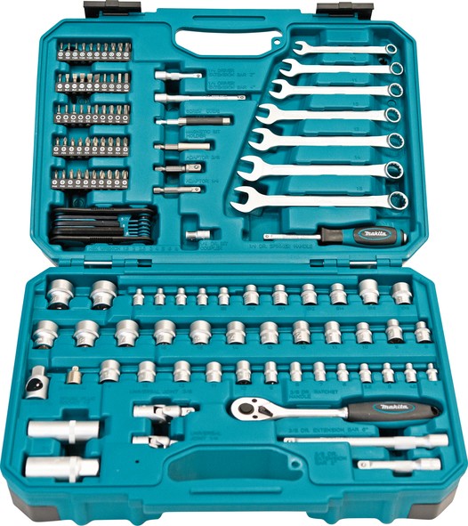 Makita 120 - dijelni komplet ručnog alata E-06616 Makita E-06616 120-dijelni komplet ručnog alata u organiziranom setu