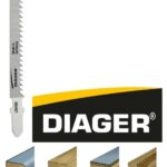 DIAGER list za ubodnu pilu za drvo i PVC L004W5 duljine 100 mm u pakiranju od 5 komada