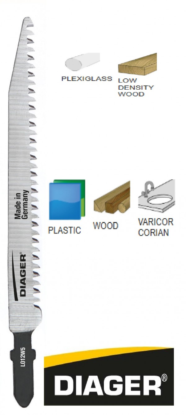 DIAGER list za ubodnu pilu - drvo,PVC 2,5x117mm 5/1 L012W5 DIAGER list za ubodnu pilu za drvo i PVC L012W5 2,5x117mm pakiranje 5 komada
